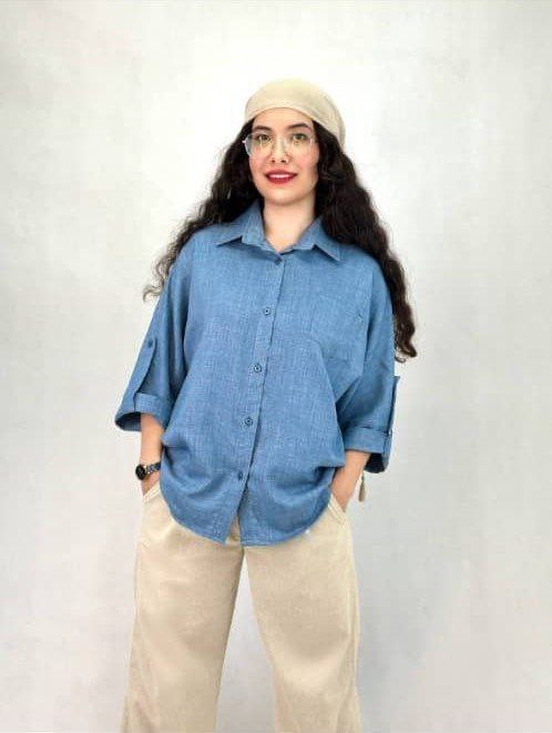 شومیز زنانه طرح ساده برند ترافیک